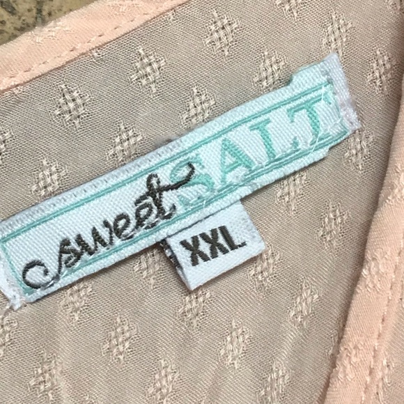 Peach blouse NWOT - Picture 3 of 5